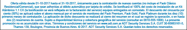 Alarmas ADT Alarmas monitoreadas